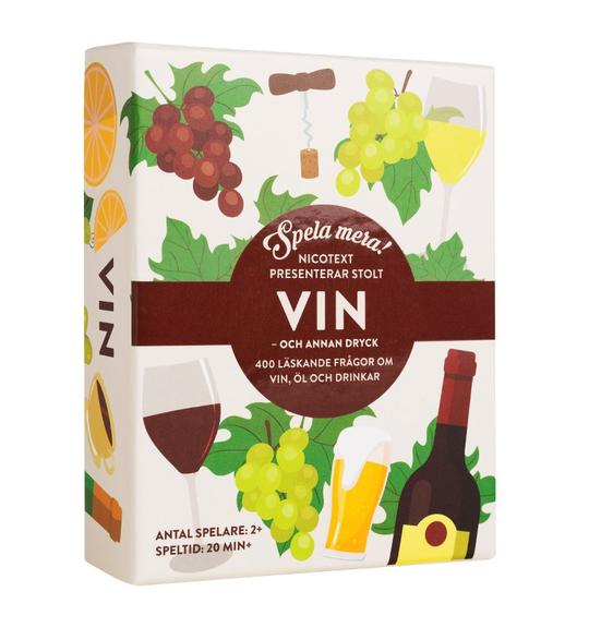 Spel, Spela Mera - VIN är spelet för vindrickaren som älskar vin och drycker och anser sig vara något av hobbyexperter på området